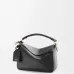 Loewe Black Leather Puzzle Bag With Geometric Design And Adjustable Strap For Modern Chic #A50043