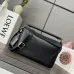 Loewe Black Leather Puzzle Bag With Geometric Design And Adjustable Strap For Modern Chic #A50043
