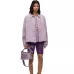 Loewe Puzzle Bag In Soft Lavender Leather With Branded Strap And Geometric Design #A50220