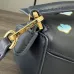 Loewe Puzzle Bag Small Navy Blue Leather with Cloud Design Accents #A50945