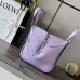 Loewe Women's Crossbody Bag - Lavender Leather, Unique Zipper Design &amp; Adjustable Strap, Stylish Luxury Shoulder Bag with Brand Aesthetic #A56862