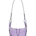 Loewe Women's Crossbody Bag - Lavender Leather, Unique Zipper Design &amp; Adjustable Strap, Stylish Luxury Shoulder Bag with Brand Aesthetic #A56862