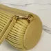 Loewe Women's Cylinder Shoulder Bag - Yellow Pleated Leather, Gold-Tone Hardware, Adjustable Strap, Stylish Barrel Bag with Anagram Logo #A56849