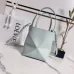 Loewe Women's Mini Bucket Bag - Light Blue Leather with Penguin Embroidery, Convertible Handle &amp; Crossbody Strap, Playful Luxury Handbag with Anagram Logo #A56856