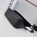 Loewe Women's Shoulder Bag - Black Leather, Gold-Tone Chain Detail with Knot Accents, Signature Branding, Stylish Luxury Crescent Bag #A56878