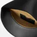 Loewe Women's Shoulder Bag - Black Leather, Gold-Tone Chain Detail with Knot Accents, Signature Branding, Stylish Luxury Crescent Bag #A56878