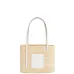 LOEWE Straw Tote Bag With White Leather Logo Patch And Dual Handles size:30×21×11cm #A54072