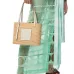 LOEWE Straw Tote Bag With White Leather Logo Patch And Dual Handles size:30×21×11cm #A54072