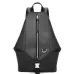 Loewe Black Leather Backpack With Distinctive Zipper And Branding For Modern Urban Style #A50064