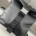 Loewe Black Leather Backpack With Distinctive Zipper And Branding For Modern Urban Style #A50064