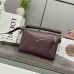 Loewe - Inspired Burgundy Leather Bag With Braided Handle And Geometric Design #A50977