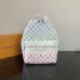 Louis Vuitton Rainbow Monogram Canvas Backpack With Gradient Color And Functional Design #A50712