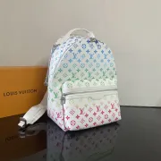 Louis Vuitton Rainbow Monogram Canvas Backpack With Gradient Color And Functional Design #A50712