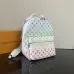 Louis Vuitton Rainbow Monogram Canvas Backpack With Gradient Color And Functional Design #A50712