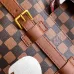 Louis Vuitton Damier Ebene Backpack With Special Graphic And Leather Accents #A51215