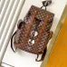 Louis Vuitton Damier Ebene Backpack With Special Graphic And Leather Accents #A51215