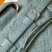 Louis Vuitton Light Blue Embossed Monogram Backpack: Stylish and Functional Design #A50993
