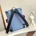 Louis Vuitton Light Blue Monogram Backpack: Blend of Style and Functionality #A51004