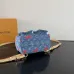 Louis Vuitton Denim Cherry Print Backpack With Gold - Tone Hardware #A52594