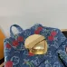 Louis Vuitton Denim Cherry Print Backpack With Gold - Tone Hardware #A52594