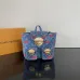 Louis Vuitton Denim Cherry Print Backpack With Gold - Tone Hardware #A52594