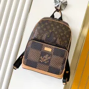 Louis Vuitton Monogram Canvas Backpack With Checkered Pattern And Branding size:30×39×13cm #A53748