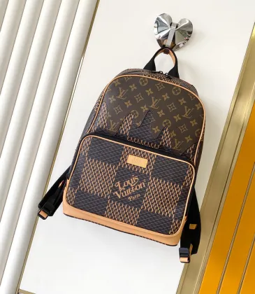 Louis Vuitton Monogram Canvas Backpack With Checkered Pattern And Branding size:30×39×13cm #A53748
