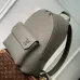 Louis Vuitton Olive Green Leather Backpack With Signature LV Logo size:43×30×14cm #A53749
