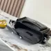 Louis Vuitton Black Leather Crossbody Bag With Signature Hardware And Compact Design #A50330