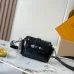 Louis Vuitton Black Leather Crossbody Bag With Signature Hardware And Compact Design #A50330