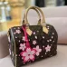 Louis Vuitton Speedy Bag With Cherry Blossom Print And Pink Accents For Timeless Charm  #A50331