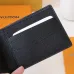 Louis Vuitton Style Slender Wallet - Monogram Taiga Leather Bifold Card Holder | 8 Card Slots + Paper Compartment (M81628) #A59492