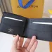 Louis Vuitton Style Slender Wallet - Monogram Taiga Leather Bifold Card Holder | 8 Card Slots + Paper Compartment (M81628) #A59492