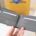 Louis Vuitton Style Slender Wallet - Monogram Taiga Leather Bifold Card Holder | 8 Card Slots + Paper Compartment (M81628) #A59492
