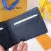 Louis Vuitton Style Slender Wallet - Monogram Taiga Leather Bifold Card Holder | 8 Card Slots + Paper Compartment (M81628) #A59492