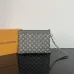 Louis Vuitton Pochette With Grey Monogram Canvas And Contrast Trim Design #A50711