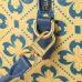 2026 Yellow Clover Pattern Blue Accents  Luxury Leather Stylish Travel  bag #A60318