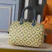 2026 Yellow Clover Pattern Blue Accents  Luxury Leather Stylish Travel  bag #A60318