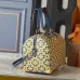 2026 Yellow Clover Pattern Blue Accents  Luxury Leather Stylish Travel  bag #A60318