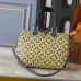 2026 Yellow Clover Pattern Blue Accents  Luxury Leather Stylish Travel  bag #A60318
