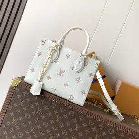 LV OnTheGo PM Monogram Leather Crossbody Tote 25×19×11.5cm #A65046