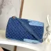 LV Original M15277 Sac Speedy Bandoulière 40 | Denim Patchwork Travel Bag with Koi Fish Motif #A60256