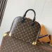 LV Original M27216 Trunk Alma PM Handbag | Monogram Canvas Leather Trim Top Handle Bag #A60247