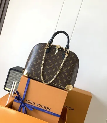 LV Original M27216 Trunk Alma PM Handbag | Monogram Canvas Leather Trim Top Handle Bag #A60247 LV Original M27216 Trunk Alma PM Handbag | Monogram Canvas Leather Trim Top Handle Bag #A60247