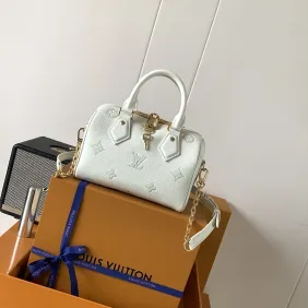 LV Speedy 20 Monogram Leather Crossbody Bag 20.5×13.5×12cm #A65057