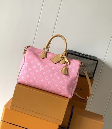 LV Speedy P109 Bandoulière 30 Monogram Leather Bag | M13911 Pink #A60904