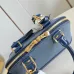 Louis Vuitton Blue Epi Leather Speedy Bag With Signature Strap And Gold Hardware size:23×17×11cm #A54067