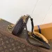 Louis Vuitton Black Embossed Monogram Chain Shoulder Bag With Leather Accents #A50835
