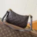 Louis Vuitton Black Embossed Monogram Chain Shoulder Bag With Leather Accents #A50835