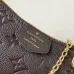 Louis Vuitton Black Embossed Monogram Chain Shoulder Bag With Leather Accents #A50835